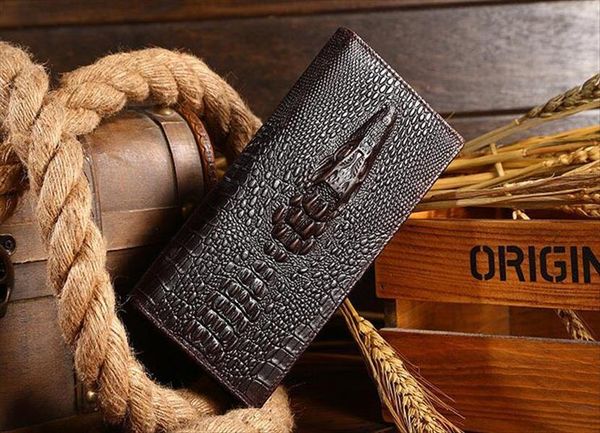 men first layer oil wax cowhide genuine leather crocodile grain clutch money bag purse card holder pack wallet, Red;black
men first layer oil wax cowhide genuine leather crocodile grain clutch money bag purse card holder pack wallet, Red;black