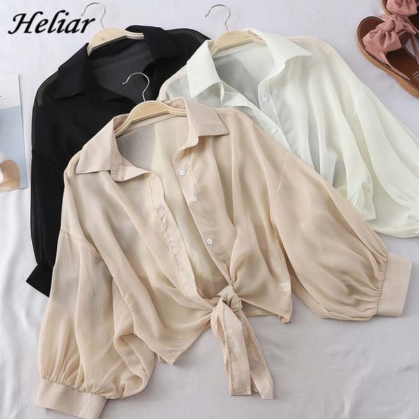 heliar chiffon shirts women half sleeve button up chiffon blouses female elegant casual solid ol shirts for women 2021 autumn, White
heliar chiffon shirts women half sleeve button up chiffon blouses female elegant casual solid ol shirts for women 2021 autumn, White