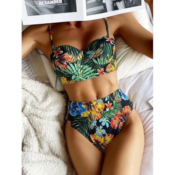 women's swimwear high waist swimsuit women fashion flower bathing suit waisted bikini brazilian 2021 bikinis set mujer femme, White;black
women's swimwear high waist swimsuit women fashion flower bathing suit waisted bikini brazilian 2021 bikinis set mujer femme, White;black