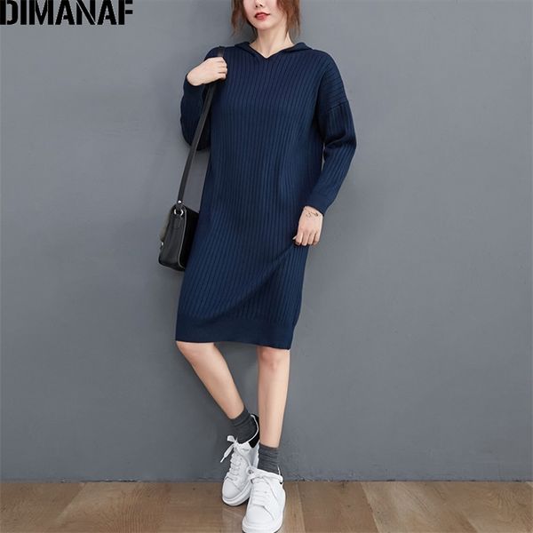 autumn winter plus size women sweater dress thick cotton knitted lady vestidos hooded long sleeve solid striped 210531, Black;gray
autumn winter plus size women sweater dress thick cotton knitted lady vestidos hooded long sleeve solid striped 210531, Black;gray