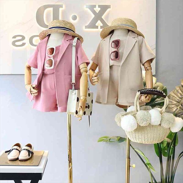 summer kids clothes fashion korean coat amp shirt shorts 3pcs cute little girls clothing set for children outfits, White
summer kids clothes fashion korean coat amp shirt shorts 3pcs cute little girls clothing set for children outfits, White