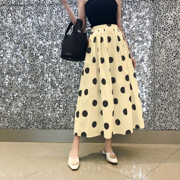 skirts 2021 french retro dot print women midi skirt high waist holiday long jupe female a-line plus siize umbrealla saias, Black
skirts 2021 french retro dot print women midi skirt high waist holiday long jupe female a-line plus siize umbrealla saias, Black
