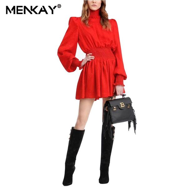 casual dresses menkay black dress for women stand collar lantern sleeve high waist tunic mini female fashion clothing, Black;gray
casual dresses menkay black dress for women stand collar lantern sleeve high waist tunic mini female fashion clothing, Black;gray