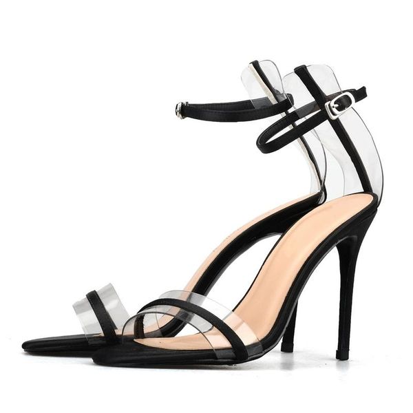 sandals woman summer high heels silk splice jelly sandal women's thin heeled ankle strap fashion pumps, Black
sandals woman summer high heels silk splice jelly sandal women's thin heeled ankle strap fashion pumps, Black