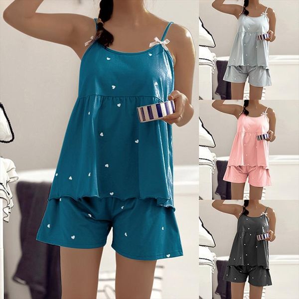 summer lounge pajama sets womens sleepwears lingerie sleeveless spaghetti strap pyjamas femme shorts nightwear, Black;red
summer lounge pajama sets womens sleepwears lingerie sleeveless spaghetti strap pyjamas femme shorts nightwear, Black;red