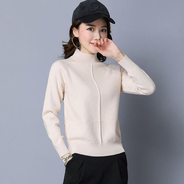 women's sweaters half turtleneck foreign shortness of breath stylish 2021 fall and winter clothes primer ms. chao, White;black
women's sweaters half turtleneck foreign shortness of breath stylish 2021 fall and winter clothes primer ms. chao, White;black