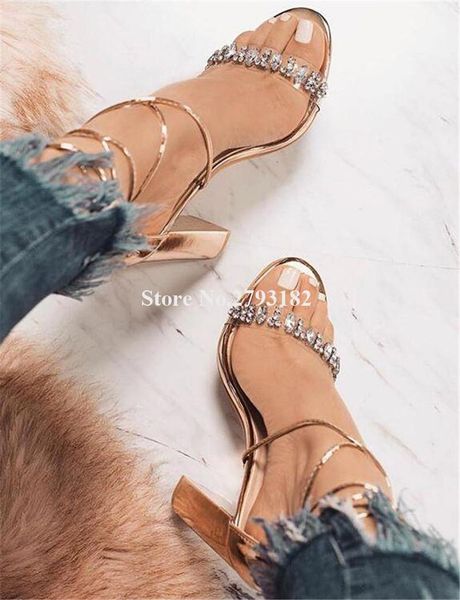 women luxurious fashion open toe chunky heel pvc rhinestone sandals lace-up crystal thick high wedding dress heels, Black
women luxurious fashion open toe chunky heel pvc rhinestone sandals lace-up crystal thick high wedding dress heels, Black