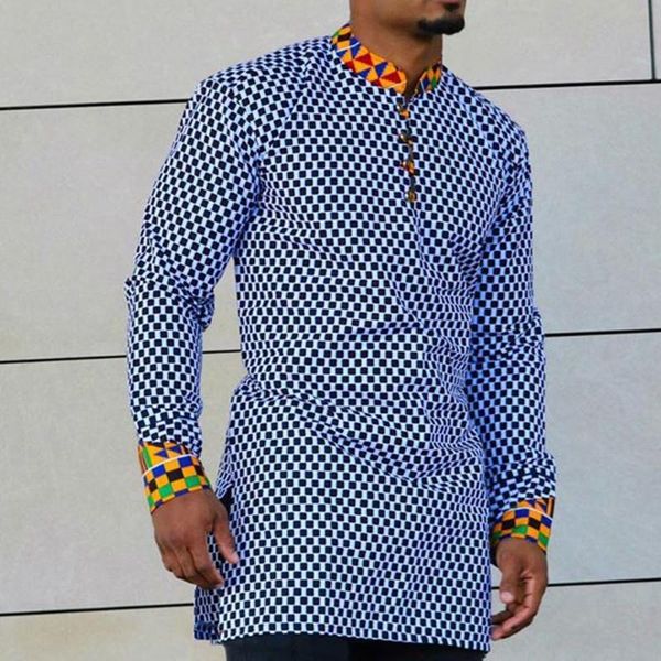 men's casual shirts fashion national style cotton slim youth print lapel spring and autumn blue shirt, White;black
men's casual shirts fashion national style cotton slim youth print lapel spring and autumn blue shirt, White;black