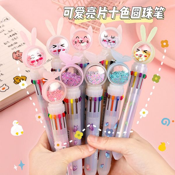 painting pens cartoon sequin ten ball point prs creative multi oil lovely student with color office hand account pen, Black;red
painting pens cartoon sequin ten ball point prs creative multi oil lovely student with color office hand account pen, Black;red