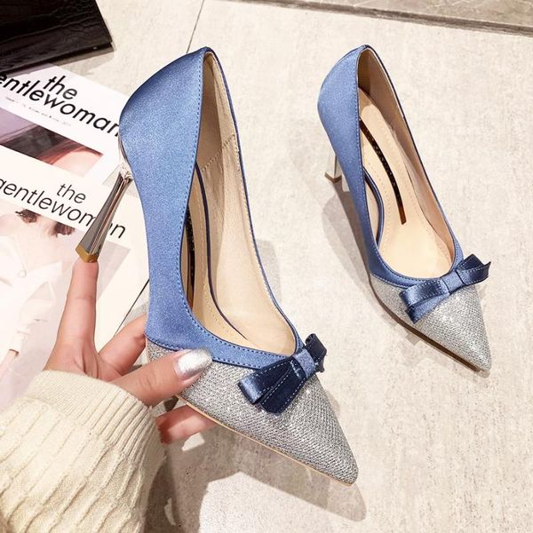 dress shoes ladies high heels bow sequins women's pumps elegant pointed heel gold-plated evening for wedding, Black
dress shoes ladies high heels bow sequins women's pumps elegant pointed heel gold-plated evening for wedding, Black