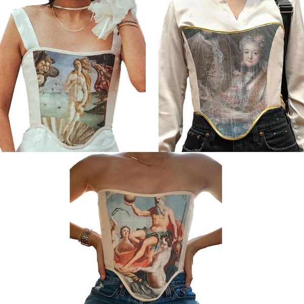 belts 2021 women's crop colorful print corsets fishbone lace up bustier outfits, Black;brown
belts 2021 women's crop colorful print corsets fishbone lace up bustier outfits, Black;brown