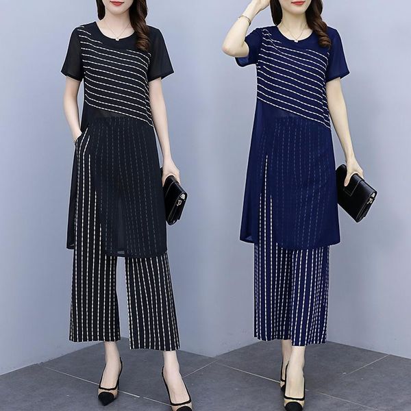 summer fashion wide-leg pants two-piece suit casual elegant two piece set and ensemble femme survetement women's, White
summer fashion wide-leg pants two-piece suit casual elegant two piece set and ensemble femme survetement women's, White