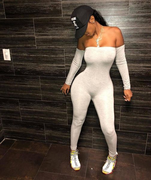 off shoulder solid body women jumpsuit clothes elegant long sleeve leggings bodycon black grey rompers womens, Black;white
off shoulder solid body women jumpsuit clothes elegant long sleeve leggings bodycon black grey rompers womens, Black;white
