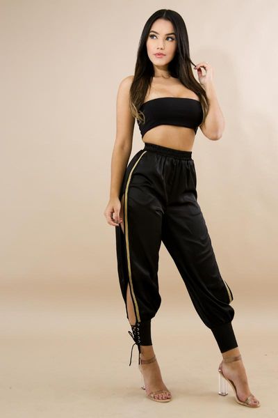 women's pants & capris casual high waist harajuku women pencil fashion sweatpants striped hole full length trousers streetwear, Black;white
women's pants & capris casual high waist harajuku women pencil fashion sweatpants striped hole full length trousers streetwear, Black;white