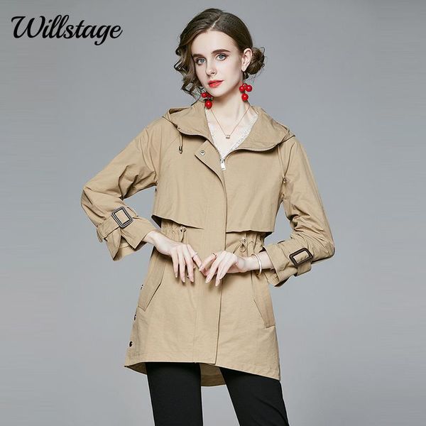 women's trench coats willstage 2021 autumn leisure coat women khaki solid color with hooded ladies outwear drawstring windbreaker, Tan;black
women's trench coats willstage 2021 autumn leisure coat women khaki solid color with hooded ladies outwear drawstring windbreaker, Tan;black