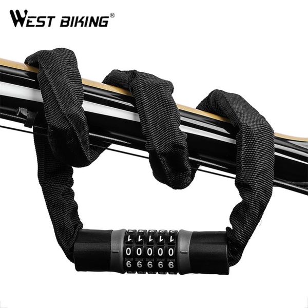 bike locks west biking bicycle lock 5 password digital chain security outddor anti-theft motorcycle cycling accessories
bike locks west biking bicycle lock 5 password digital chain security outddor anti-theft motorcycle cycling accessories