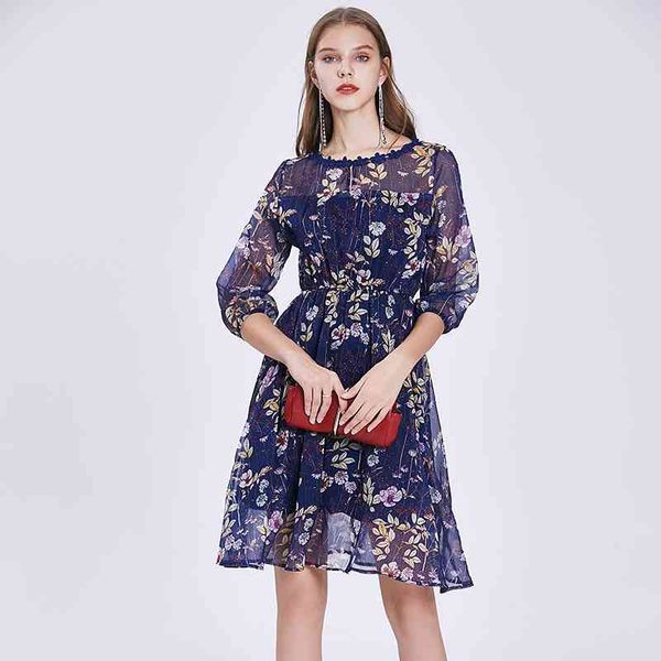 fashion designer print chiffon dress women half sleeve vintage runway female slim elastic waist summer es 210520, Black;gray
fashion designer print chiffon dress women half sleeve vintage runway female slim elastic waist summer es 210520, Black;gray