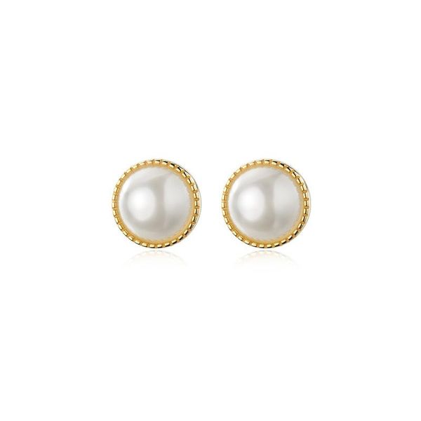 stud 11.5mm 1pair authentic real 100% 925 sterling silver jewelry shell pearl & beads pattern piercing ear earrings c-g7357, Golden;silver
stud 11.5mm 1pair authentic real 100% 925 sterling silver jewelry shell pearl & beads pattern piercing ear earrings c-g7357, Golden;silver
