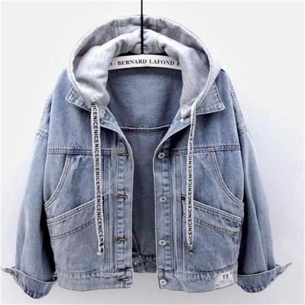 spring autumn denim women's jacket female student korean style loose short long sleeve hooded coat multi-pocket jackets, Black;brown
spring autumn denim women's jacket female student korean style loose short long sleeve hooded coat multi-pocket jackets, Black;brown