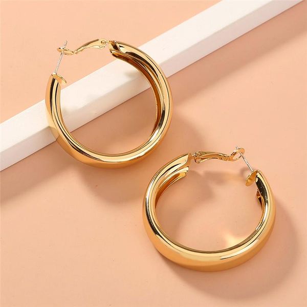 hoop & huggie 2021 simple round circle earrings alloy korean exaggerated temperament c shape earring jewelry accessories for women, Golden;silver
hoop & huggie 2021 simple round circle earrings alloy korean exaggerated temperament c shape earring jewelry accessories for women, Golden;silver
