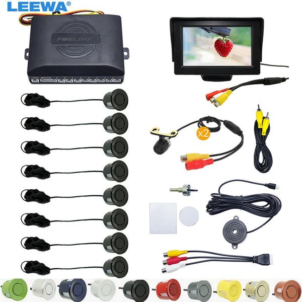 car rear view cameras& parking sensors leewa 4.3" lcd monitor 8-sensor sensor 2x mini ccd camera dual visual rearview video radar syste
car rear view cameras& parking sensors leewa 4.3" lcd monitor 8-sensor sensor 2x mini ccd camera dual visual rearview video radar syste