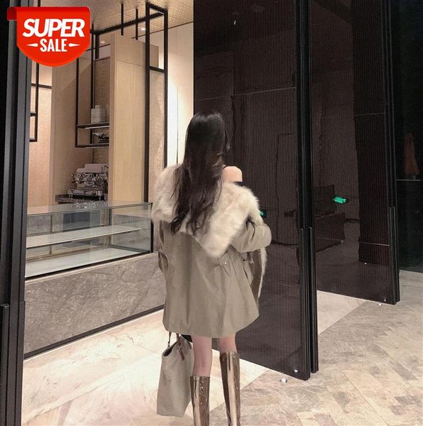 really big fox fur pie overcomes women's mid-length coat with generous collar and cotton thickening #680u, Black
really big fox fur pie overcomes women's mid-length coat with generous collar and cotton thickening #680u, Black