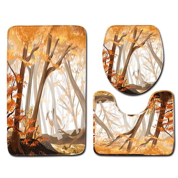 bath mats 3d forest trees 3 piecet toilet cover set non slip mat rugs seat rug carpet accessories for bathroom decor
bath mats 3d forest trees 3 piecet toilet cover set non slip mat rugs seat rug carpet accessories for bathroom decor