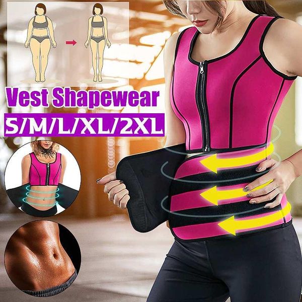 women body shaper sauna vest waist trainer double belt fat burn fitness sweat shirt corset abdomen slimming shapewear support, Black;gray
women body shaper sauna vest waist trainer double belt fat burn fitness sweat shirt corset abdomen slimming shapewear support, Black;gray