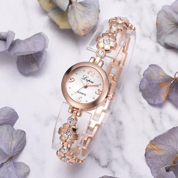 wristwatches fashion watches women flower style bracelet watch quartz ladies steel wrist relogio feminino, Slivery;brown
wristwatches fashion watches women flower style bracelet watch quartz ladies steel wrist relogio feminino, Slivery;brown