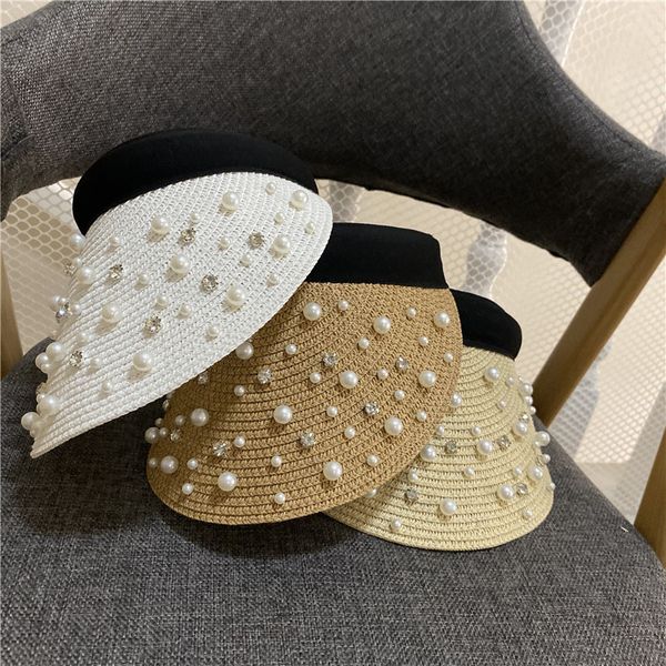 summer empty sunshade female lafite grass pearl straw holiday travel sunscreen foldable net red sun hat, Yellow
summer empty sunshade female lafite grass pearl straw holiday travel sunscreen foldable net red sun hat, Yellow
