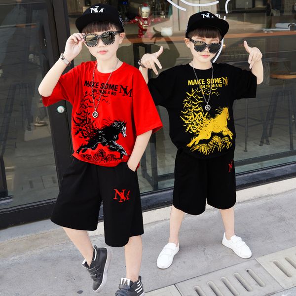 boys clothes summer casual children clothing sets short sleeve loose t shirt +short pants kids suit for boys 8 12 years, White
boys clothes summer casual children clothing sets short sleeve loose t shirt +short pants kids suit for boys 8 12 years, White