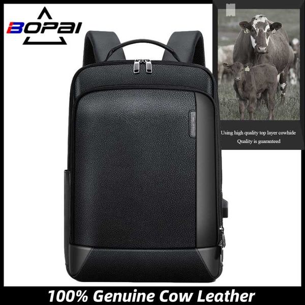 men genuine leather backpack waterproof usb bagpack black lap15.6 inch travel anti-theft business
men genuine leather backpack waterproof usb bagpack black lap15.6 inch travel anti-theft business