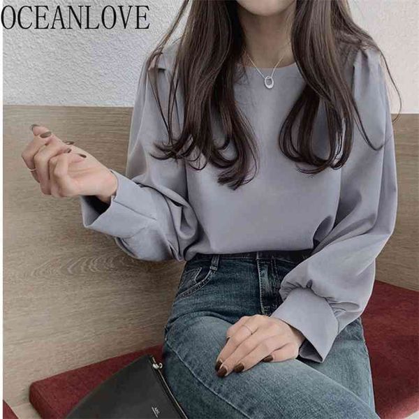 oceanlove office ladies shirts solid puff sleeve spring elegant retro blouse women chic loose blusas mujer 19812 210401, White
oceanlove office ladies shirts solid puff sleeve spring elegant retro blouse women chic loose blusas mujer 19812 210401, White