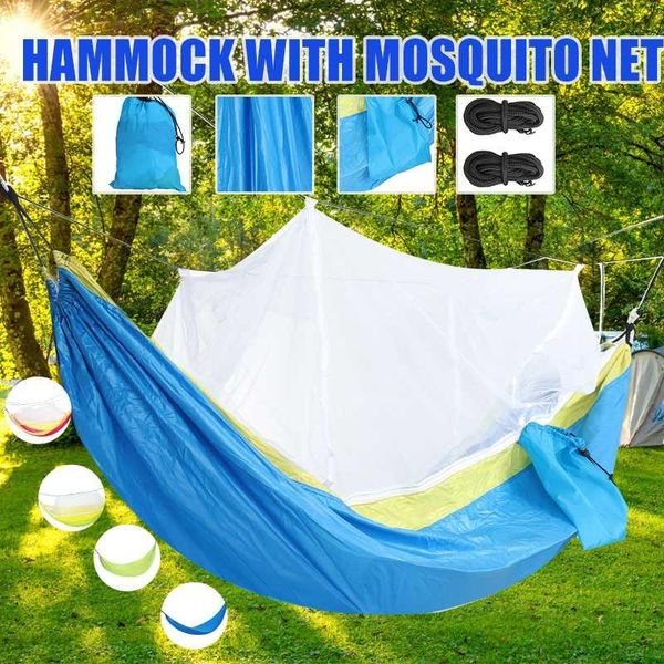 camp furniture 1/2person camping hammock with mosquito net -up light portable outdoor parachute swing sleeping stuff
camp furniture 1/2person camping hammock with mosquito net -up light portable outdoor parachute swing sleeping stuff