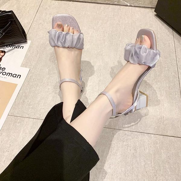 sandals summer fashion word buckle open toe mid-heel temperament women's high heels large size 35-40., Black
sandals summer fashion word buckle open toe mid-heel temperament women's high heels large size 35-40., Black