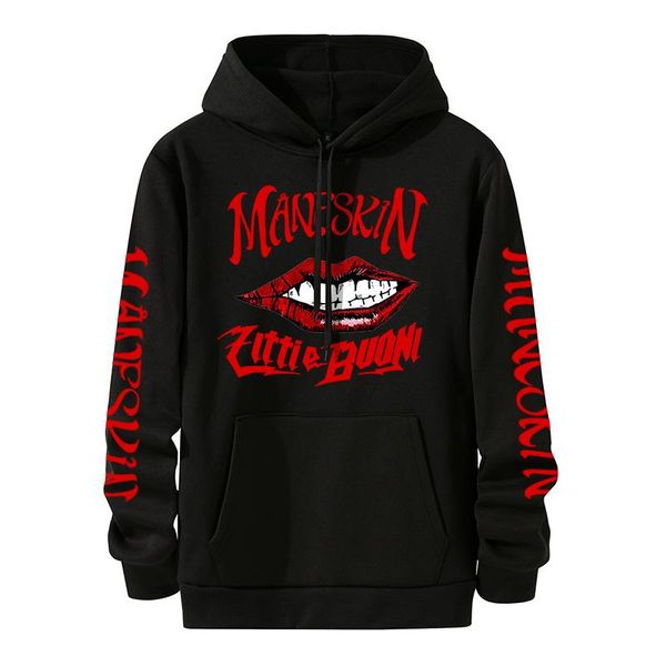 men's hoodies & sweatshirts maneskin sweatshirt italian singer hoodie harajuku men hooded streetwear casual oversize pullovers tracksui, Black
men's hoodies & sweatshirts maneskin sweatshirt italian singer hoodie harajuku men hooded streetwear casual oversize pullovers tracksui, Black