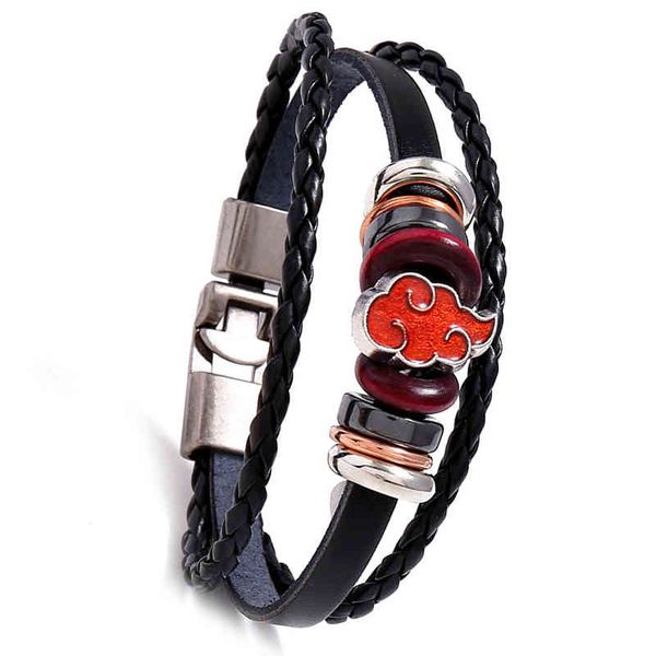 anime charm leather bracelet men comics cartoon akatsuki-red-cloud bracelets for women fashion braided a jewelry, Golden;silver
anime charm leather bracelet men comics cartoon akatsuki-red-cloud bracelets for women fashion braided a jewelry, Golden;silver