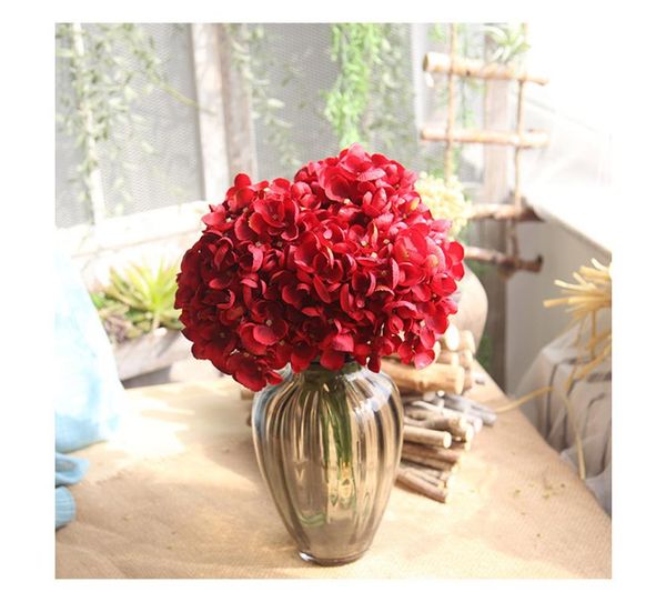 artificial fake silk flower hydrangea leaf 5 heads real touch flowers bouquets for home party wedding decoration decorative & wreaths
artificial fake silk flower hydrangea leaf 5 heads real touch flowers bouquets for home party wedding decoration decorative & wreaths