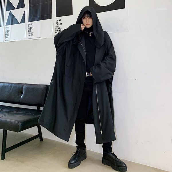 men's trench coats windbreaker spring oversize loose mid-length hooded trendy hip hop coat big1, Tan;black
men's trench coats windbreaker spring oversize loose mid-length hooded trendy hip hop coat big1, Tan;black