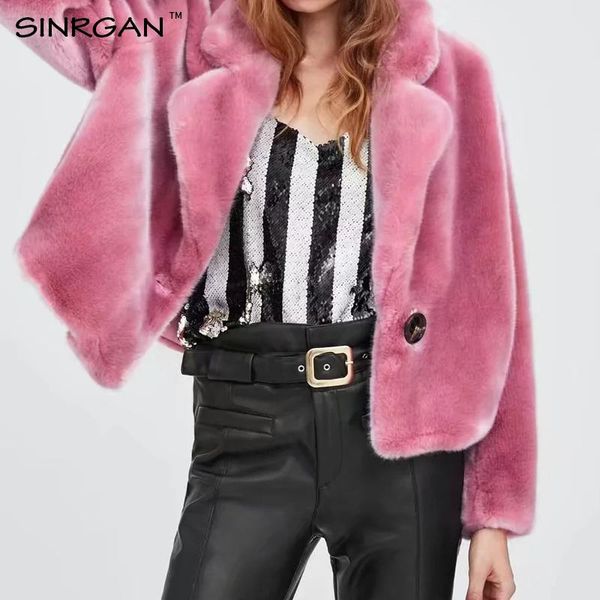 women's jackets sinrgan casual faux fur coat and jacket streetwear autumn winter plush warm female overcoat party clothing 2021, Black;brown
women's jackets sinrgan casual faux fur coat and jacket streetwear autumn winter plush warm female overcoat party clothing 2021, Black;brown