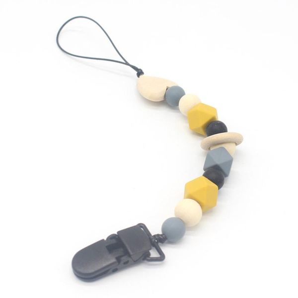 pacifiers# silicone teething pacifier clips with safe abs beads chain holder for nipples baby chew toys
pacifiers# silicone teething pacifier clips with safe abs beads chain holder for nipples baby chew toys