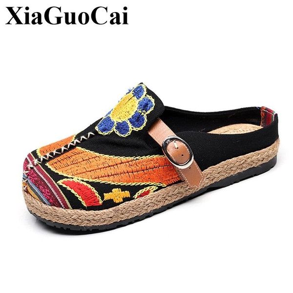 slippers large size women for summer breathable flat casual shoes with flower strap derco non-slip leisure sandals, Black 
slippers large size women for summer breathable flat casual shoes with flower strap derco non-slip leisure sandals, Black