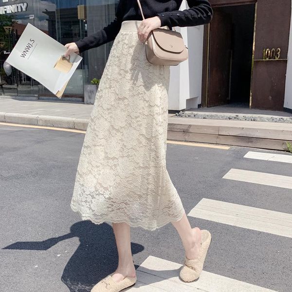 2021autumn winter elastic high waist slim simple knitted skire with lace on both sides women a-line long skirt skirts, Black
2021autumn winter elastic high waist slim simple knitted skire with lace on both sides women a-line long skirt skirts, Black