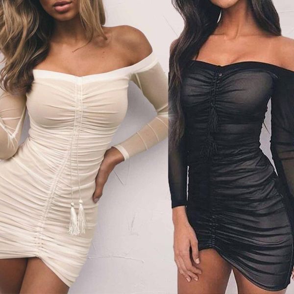 women summer autumn bandage dress 2021 off shoulder long sleeve slim elastic bodycon party dresses vestidos #295 casual, Black;gray
women summer autumn bandage dress 2021 off shoulder long sleeve slim elastic bodycon party dresses vestidos #295 casual, Black;gray