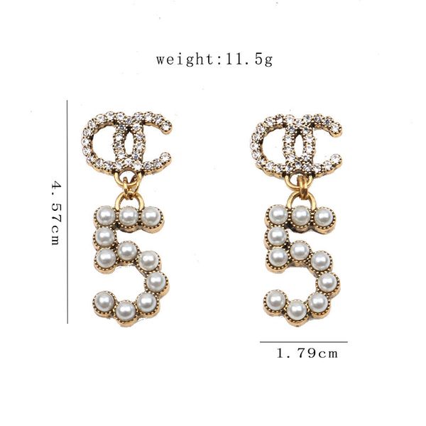 18k gold plated 925 silver luxury brand designers double letters stud eardrop geometric famous women crystal rhinestone pearl earring weddin, Golden;silver
18k gold plated 925 silver luxury brand designers double letters stud eardrop geometric famous women crystal rhinestone pearl earring weddin, Golden;silver
