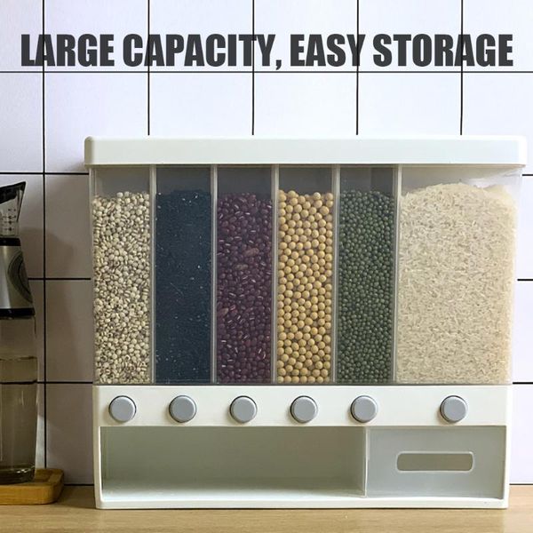 creative grains rice bucket wall-mounted storage tank out plastic home kitchen container rangement cuisine bottles & jars
creative grains rice bucket wall-mounted storage tank out plastic home kitchen container rangement cuisine bottles & jars