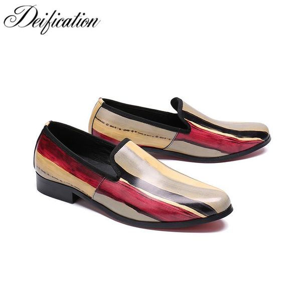 dress shoes deification mixed colors printed men loafers moccasins slip on driving man fashion italian wedding, Black
dress shoes deification mixed colors printed men loafers moccasins slip on driving man fashion italian wedding, Black