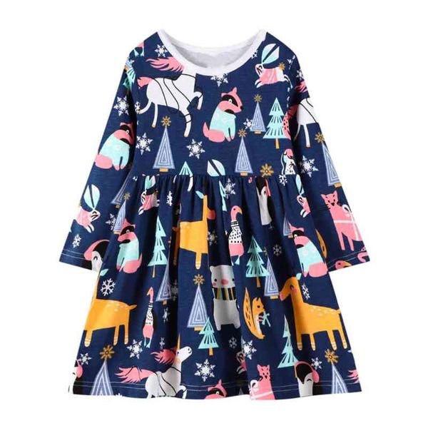 jumping meters long sleeve for autumn spring children girls animals cotton fashion party dresses kids clothing 210317, Red;yellow
jumping meters long sleeve for autumn spring children girls animals cotton fashion party dresses kids clothing 210317, Red;yellow