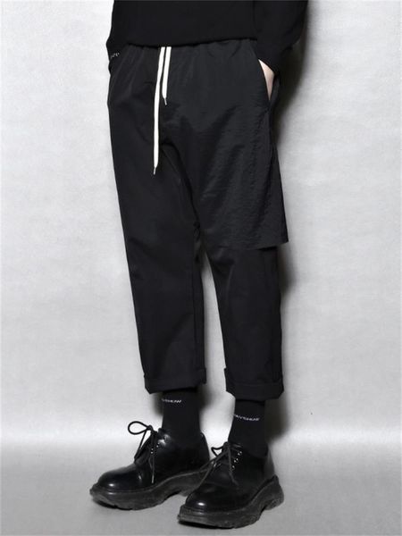 men's pants personality simple classic dark irregular tieling design harun casual large size nine minute, Black
men's pants personality simple classic dark irregular tieling design harun casual large size nine minute, Black