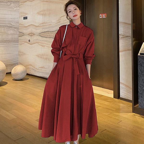 women's trench coats long windshield girl over knee-length british wind spring and autumn temperament tall coat casual jacket, Tan;black
women's trench coats long windshield girl over knee-length british wind spring and autumn temperament tall coat casual jacket, Tan;black